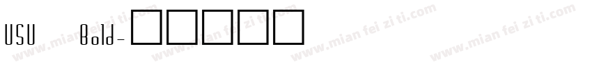 USU Bold字体转换